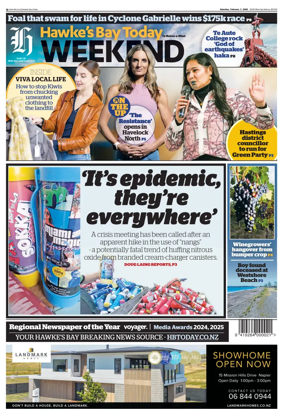 Cover of Hawke's Bay Today