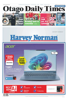 Cover of Otago Daily Times