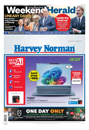 Cover of Weekend Herald