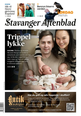 Cover of Stavanger Aftenblad