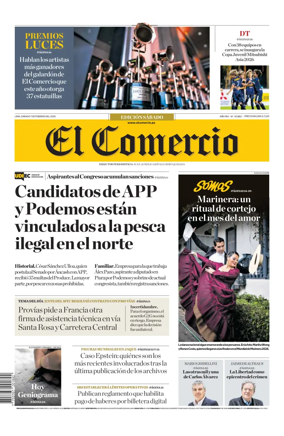 Cover of Diario El Comercio