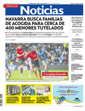 Cover of Diario de Noticias (Spain)