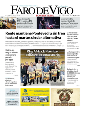 Cover of Faro de Vigo (Pontevedra)