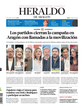 Cover of Heraldo de Aragon