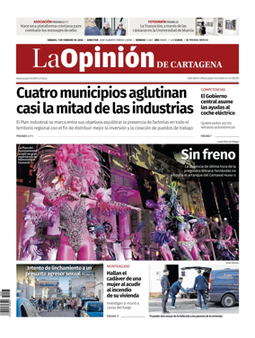 Cover of La Opinion de Murcia (Cartagena)