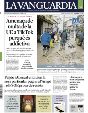 Cover of La Vanguardia (Catalonia - 1st edition)