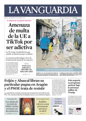Cover of La Vanguardia