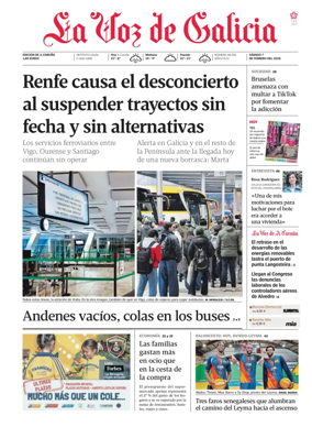 Cover of La Voz de Galicia (A Coruna)