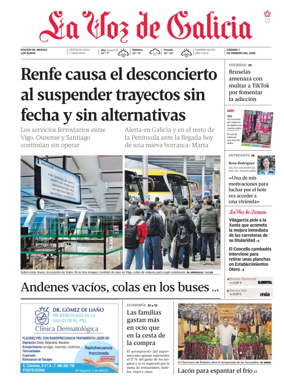 Cover of La Voz de Galicia (Arousa)