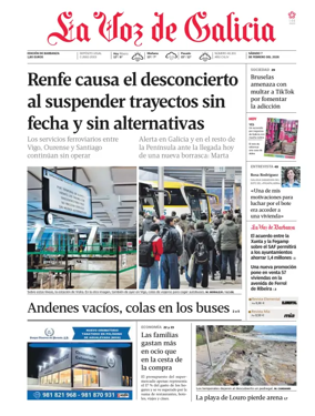 Cover of La Voz de Galicia (Barbanza)