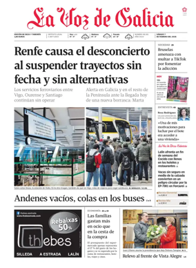 Cover of La Voz de Galicia (Deza)