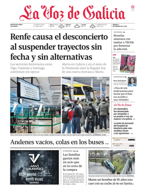 Cover of La Voz de Galicia (Monforte)