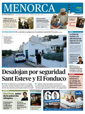 Cover of Menorca Diario Insular