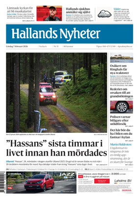 Cover of Hallands Nyheter