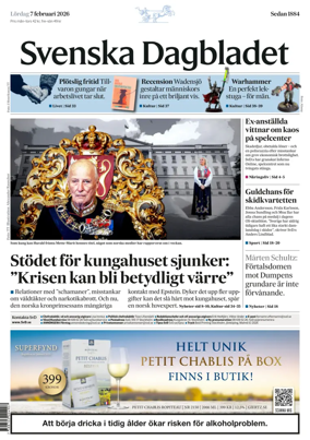 Cover of Svenska Dagbladet