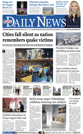 Cover of Hurriyet Daily News & Economic Review