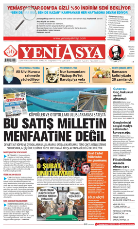 Cover of Yeni Asya