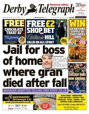 Cover of Derby Telegraph