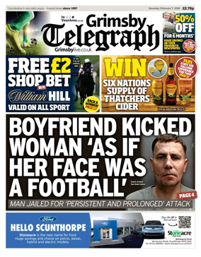 Cover of Grimsby Telegraph