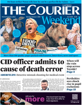 Cover of The Courier & Advertiser (Perth and Perthshire Edition)