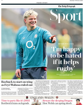 Cover of The Daily Telegraph - Sport Saturday