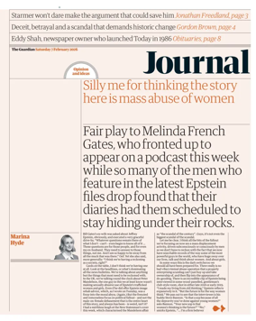 Cover of The Guardian e-paper Journal