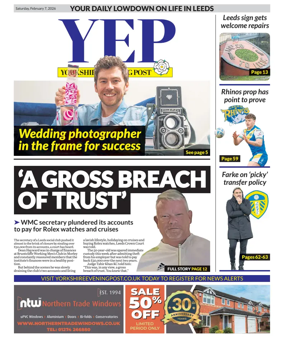 Cover of Yorkshire Evening Post