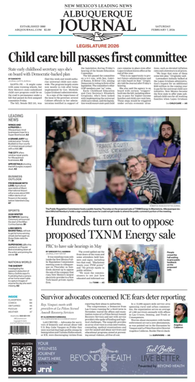 Cover of Albuquerque Journal