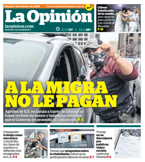 Cover of La Opinion