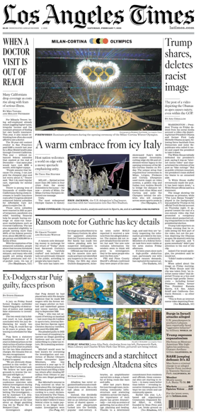 Cover of Los Angeles Times