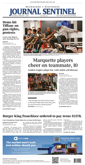 Cover of Milwaukee Journal Sentinel