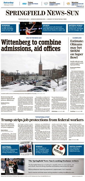 Cover of Springfield News-Sun