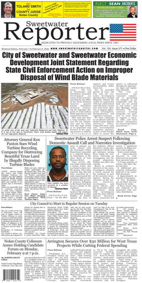 Cover of Sweetwater Reporter