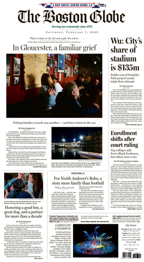 Cover of The Boston Globe