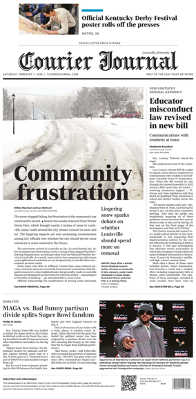 Cover of The Courier-Journal (Louisville)