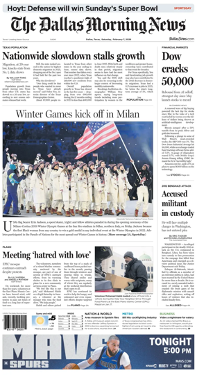 Cover of The Dallas Morning News