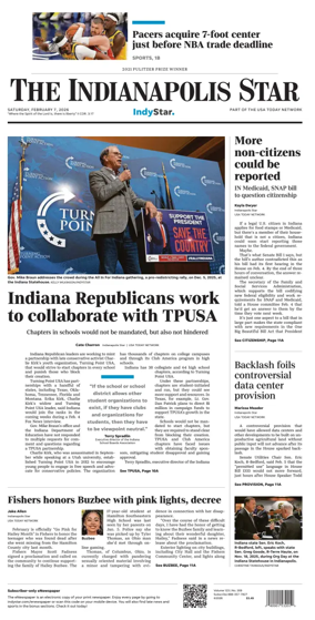 Cover of The Indianapolis Star