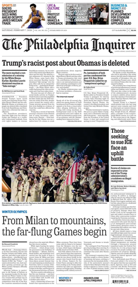 Cover of The Philadelphia Inquirer (South Jersey edition)