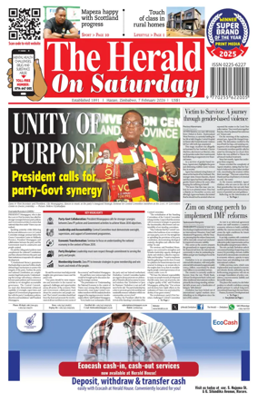 Cover of The Herald (Zimbabwe)