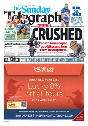 Cover of The Daily Telegraph (Sydney)