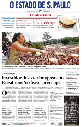 Cover of O Estado de S. Paulo