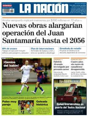Cover of La Nacion (Costa Rica)