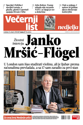 Cover of Vecernji list - Hrvatska