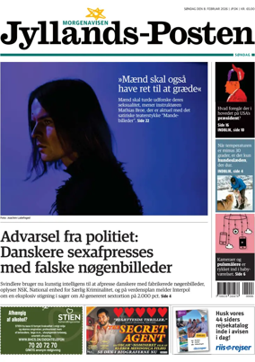 Cover of Jyllands-Posten Sondag