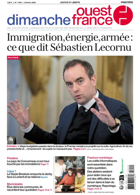 Cover of Dimanche Ouest France (Finistere)