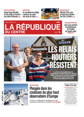 Cover of La Republique du Centre (Orleans - Loiret))