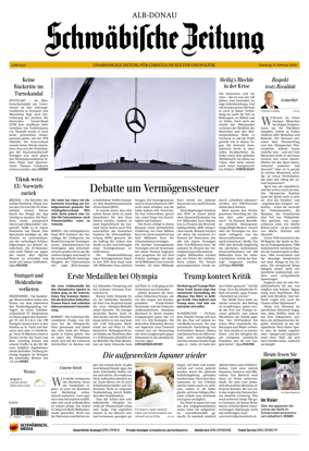 Cover of Schwabische Zeitung (Alb-Donau)