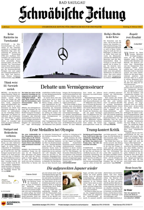 Cover of Schwabische Zeitung (Bad Saulgau)