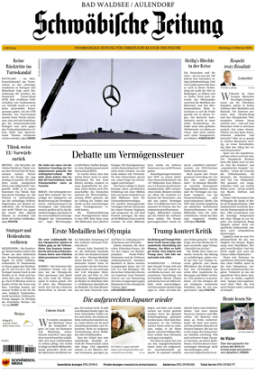 Cover of Schwabische Zeitung (Bad Waldsee / Aulendorf)