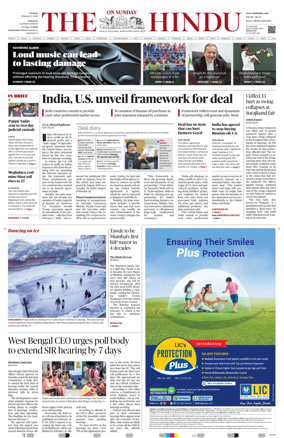 Cover of The Hindu (Kolkata)